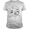 Dip Hem Print White T-Shirt Classic Men's T-shirt