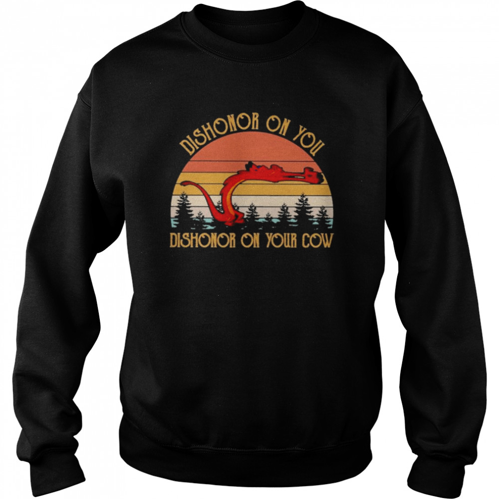 Dishonor on You dishonor on your cow 2022 vintage  Unisex Sweatshirt