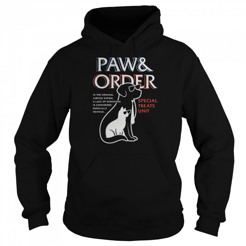 Dog and cat paw and order special treats unit  Unisex Hoodie