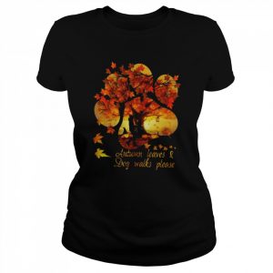 Dog walk autism leaves dog walks please  Classic Women's T-shirt