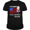 Donald Trump 2024 flag take america back  Classic Men's T-shirt