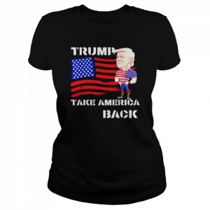 Donald Trump 2024 flag take america back  Classic Women's T-shirt