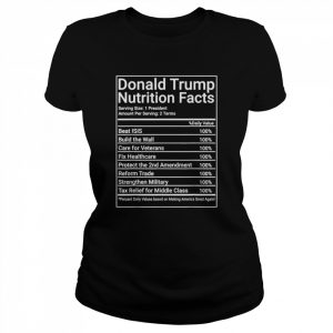 Donald Trump Nutrition Facts – 1 President 2 Terms – 2024 T-Shirt Classic Women's T-shirt