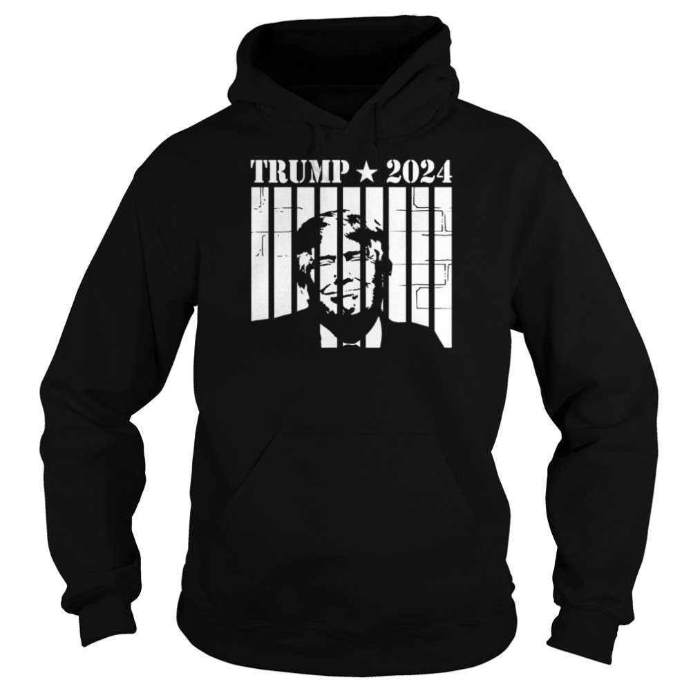 Donald Trump in Jail 2024 Shirt Unisex Hoodie