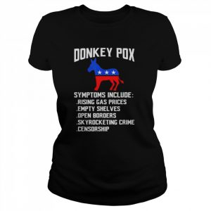 Donkey Pox Conservative Republican Anti Biden Donkeypox Shirt Classic Women's T-shirt