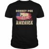 Donkey pox the disease destroying American flag  Classic Men's T-shirt