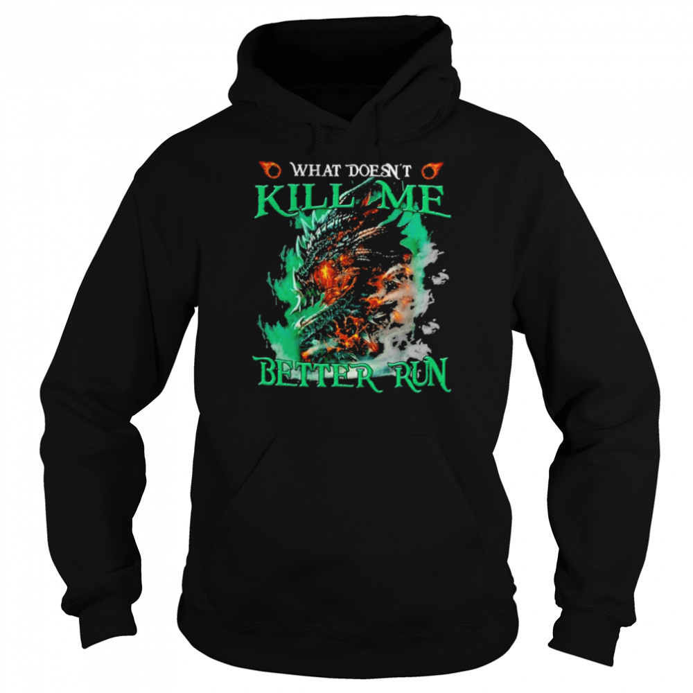 Dragon What doesn’t kill me better run  Unisex Hoodie