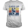 Ears Up System Armed Dog T-Shirt Classic Men's T-shirt