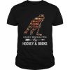 Easily distracted by hockey and books  Classic Men's T-shirt