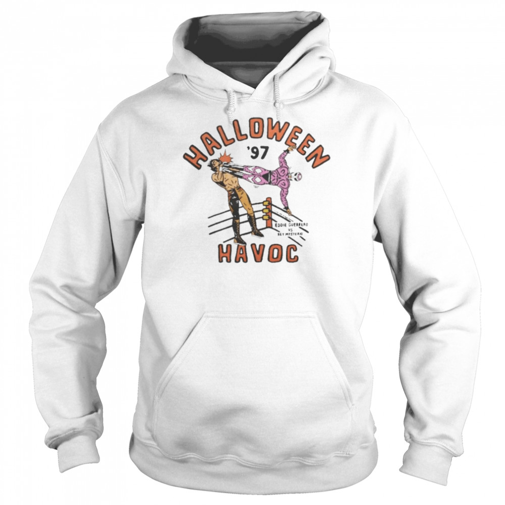 Eddue Guerrero vs Rey Mysterio Halloween Havoc  Unisex Hoodie