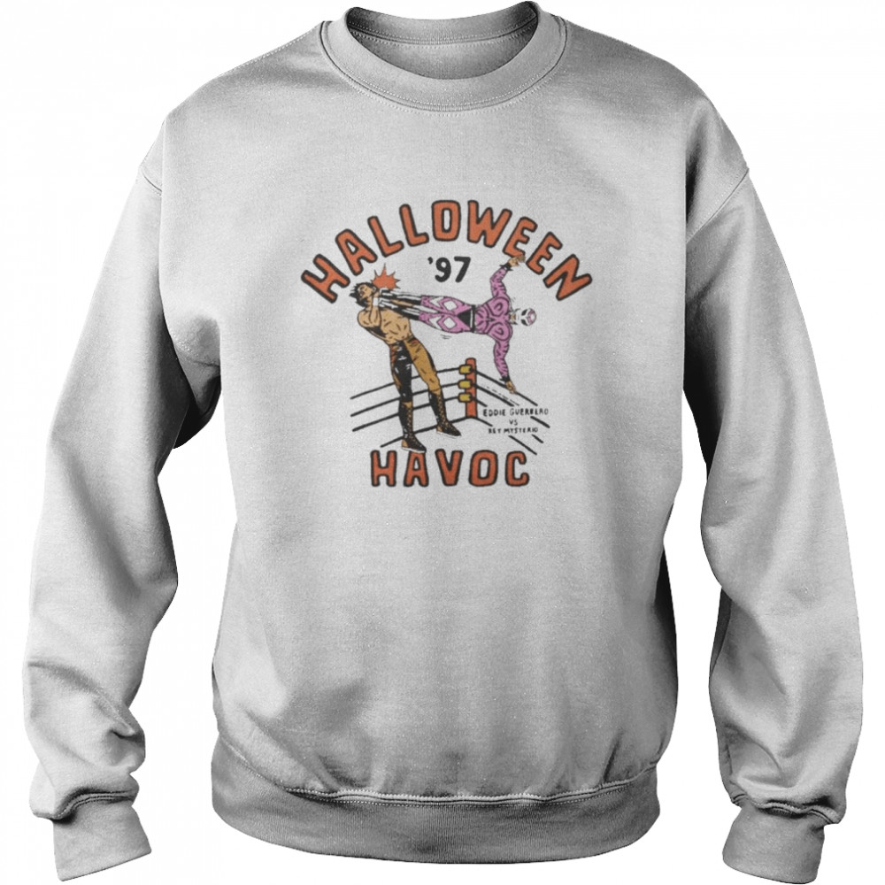 Eddue Guerrero vs Rey Mysterio Halloween Havoc  Unisex Sweatshirt