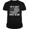 End of Quote Repeat The Line USA Flag Joe Biden T-Shirt Classic Men's T-shirt