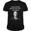 End of quote confused president joe biden political  Classic Men's T-shirt