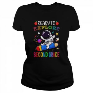 Explore Second Grade Back To School Astronaut Space Explorer T-Shirt Classic Women's T-shirt