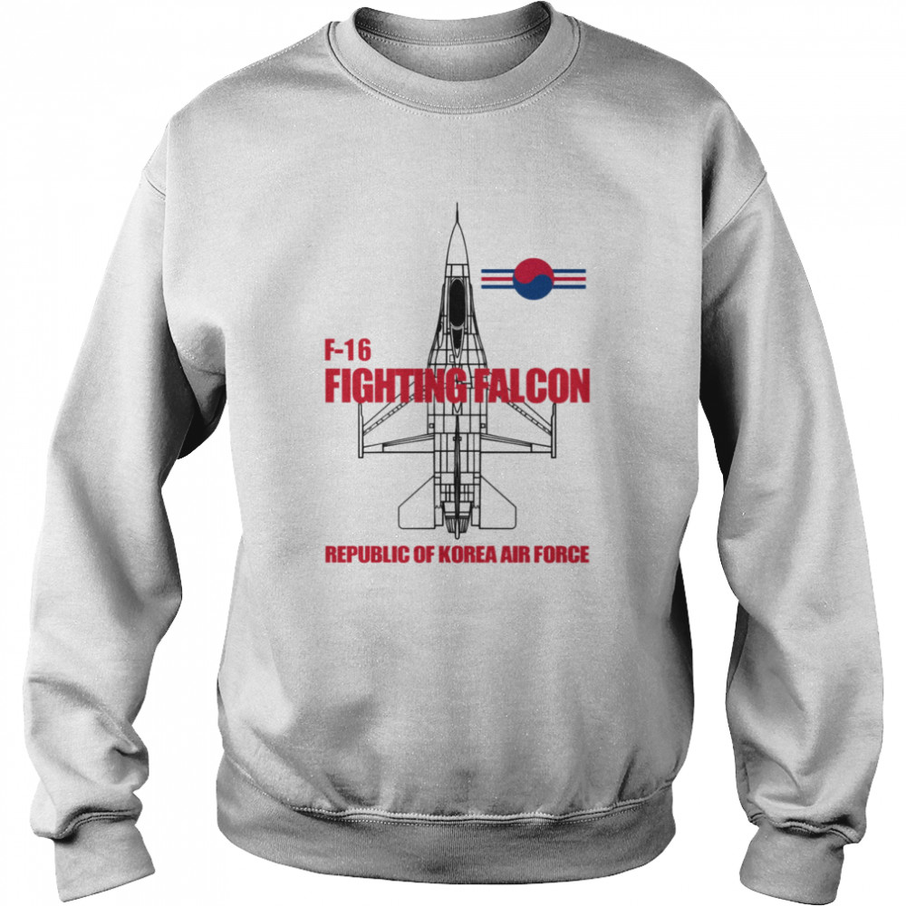 F16 Fighting Falcon Republic Of Korea Air Force Rokaf  Unisex Sweatshirt