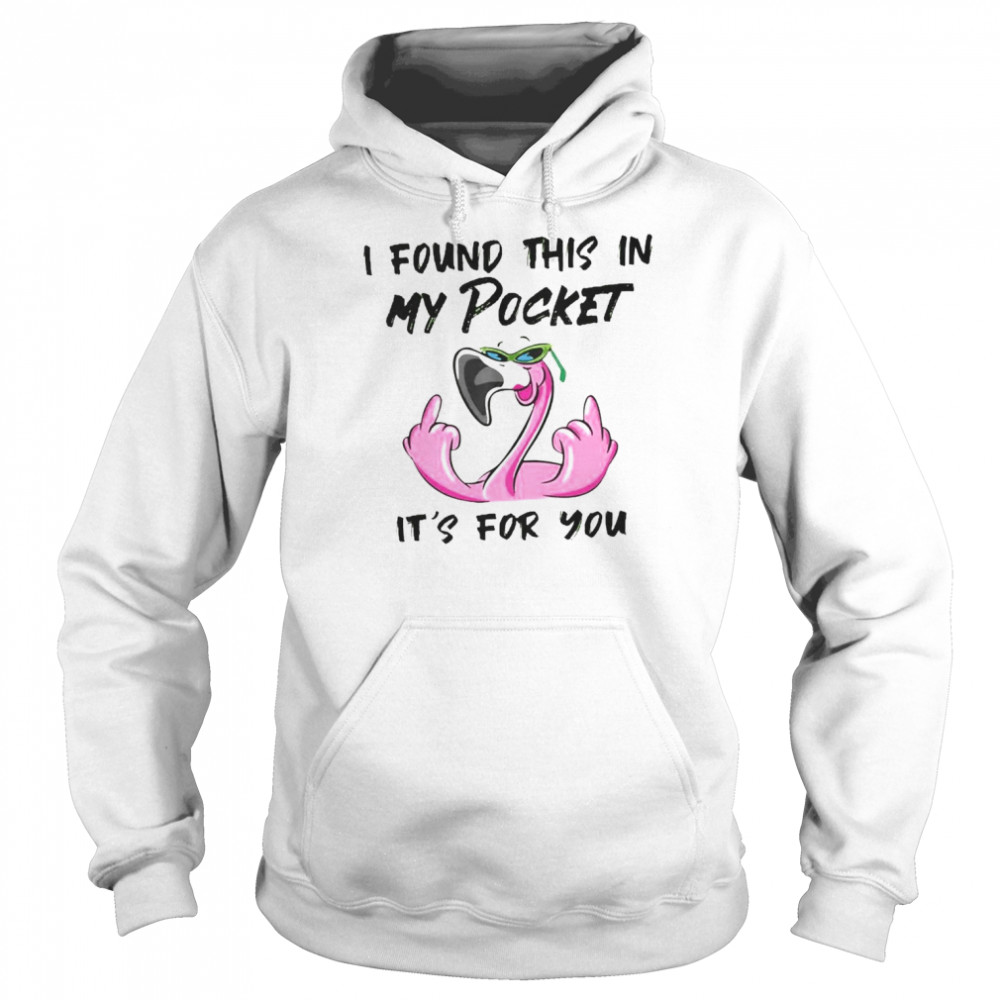 Flamingo I found this in my pocket It’s for You 2022  Unisex Hoodie