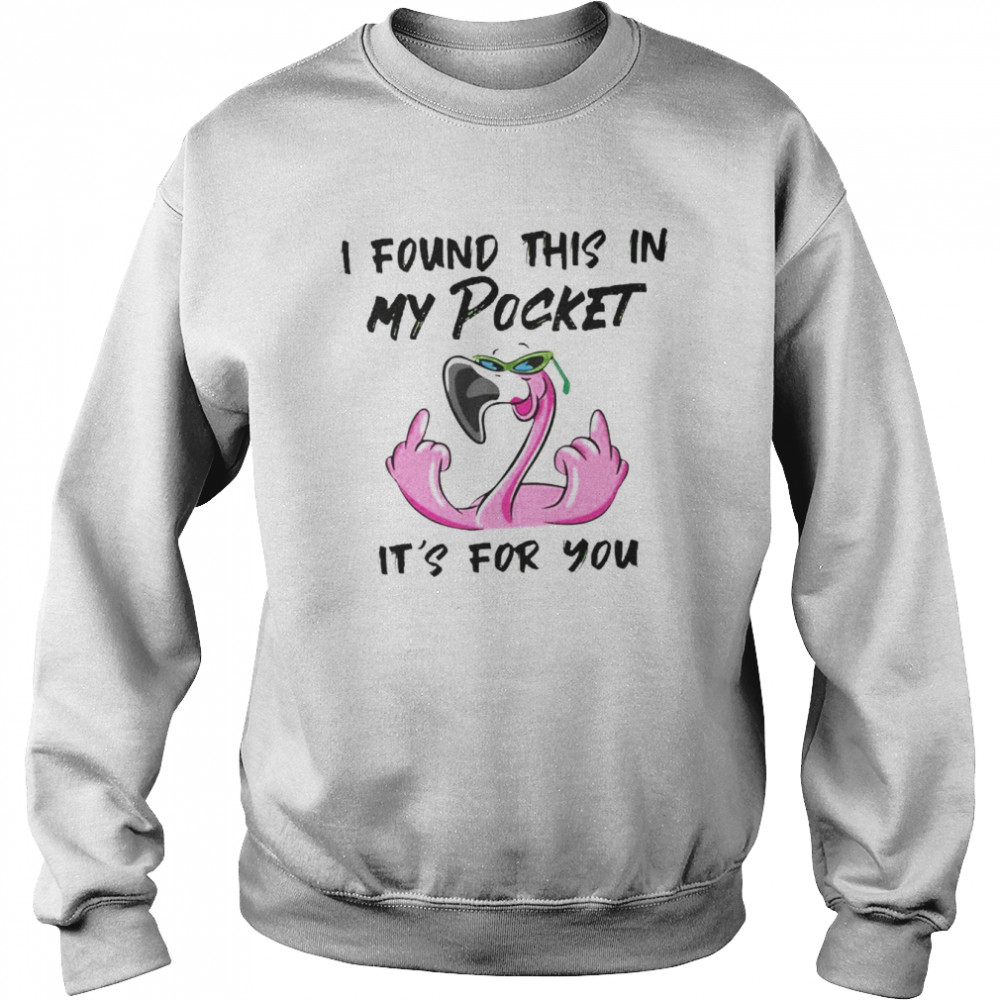 Flamingo I found this in my pocket It’s for You 2022  Unisex Sweatshirt