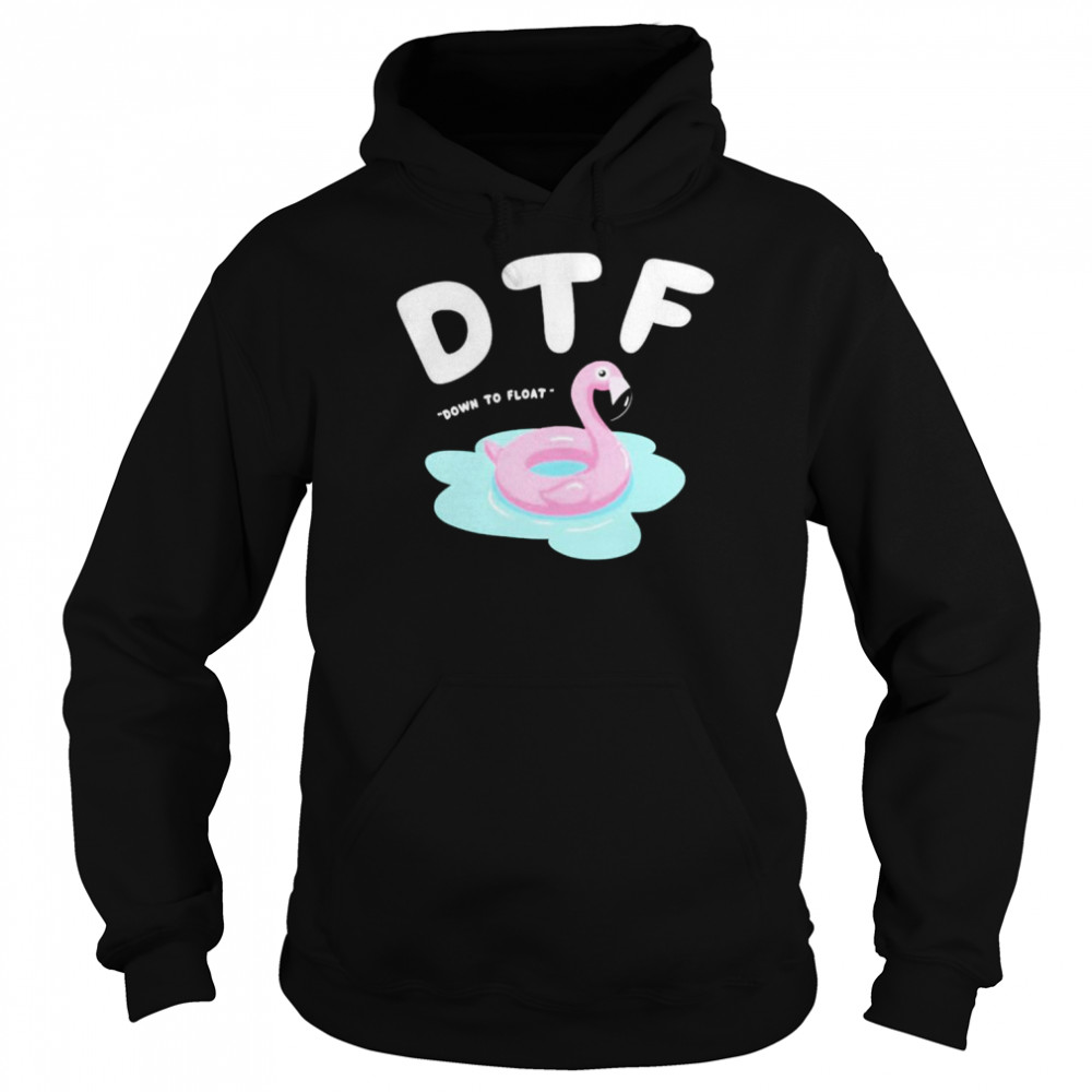 Flamingo down to float  Unisex Hoodie