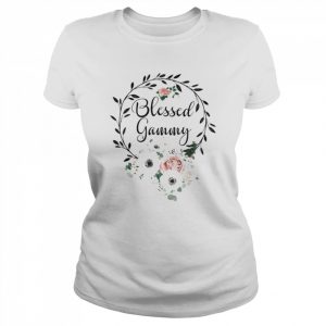 Floral Wreath Heart Mother’s Day Blessed Gammy Shirt Classic Women's T-shirt