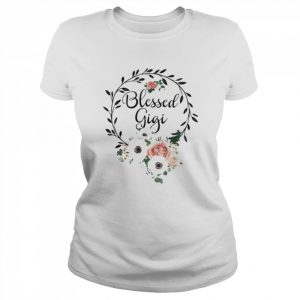 Floral Wreath Heart Mother’s Day Blessed Gigi Shirt Classic Women's T-shirt