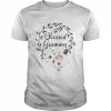 Floral Wreath Heart Mother’s Day Blessed Grammy Shirt Classic Men's T-shirt