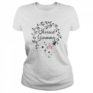 Floral Wreath Heart Mother’s Day Blessed Grammy Shirt Classic Women's T-shirt