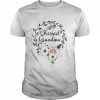 Floral Wreath Heart Mother’s Day Blessed Grandma Shirt Classic Men's T-shirt