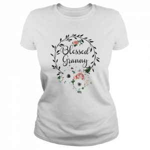 Floral Wreath Heart Mother’s Day Blessed Granny Shirt Classic Women's T-shirt