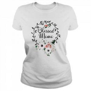 Floral Wreath Heart Mother’s Day Blessed Meme Shirt Classic Women's T-shirt