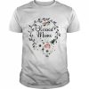 Floral Wreath Heart Mother’s Day Blessed Mimi Shirt Classic Men's T-shirt