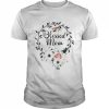 Floral Wreath Heart Mother’s Day Blessed Mom Shirt Classic Men's T-shirt