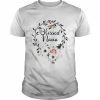 Floral Wreath Heart Mother’s Day Blessed Nana Shirt Classic Men's T-shirt