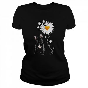 French Bulldog Daisy flower You are my sunshine  Classic Women's T-shirt