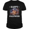 Funny Leprechaun Biden Happy Halloween  Classic Men's T-shirt