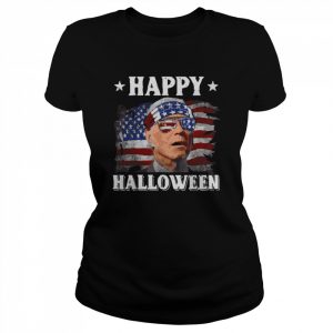 Funny Leprechaun Biden Happy Halloween  Classic Women's T-shirt