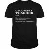 Geography Teacher Definition Job Title Back To School T-Shirt Classic Men's T-shirt