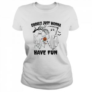 Ghouls Just Wanna Have Fun Fall Spooky Season Pumpkin Halloween  Classic Women's T-shirt