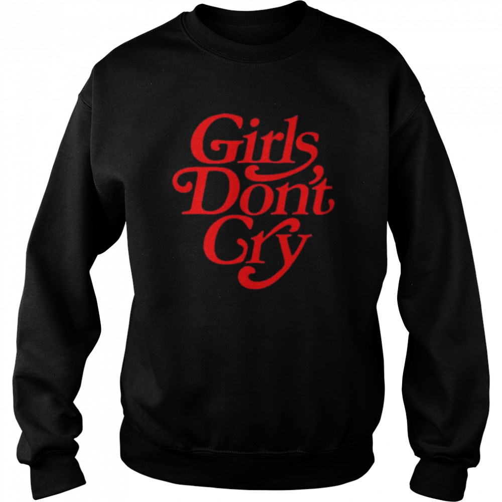 Girls dont cry trendy word on back  Unisex Sweatshirt