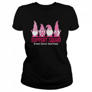 Gnome Support Squad Breast Cancer Awareness T-Shirt Classic Women's T-shirt