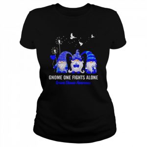 Gnomes one fights alone Graves Disease awareness  Classic Women's T-shirt