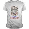 God Bless America Happy 4th Of July Shirt Classic Men's T-shirt