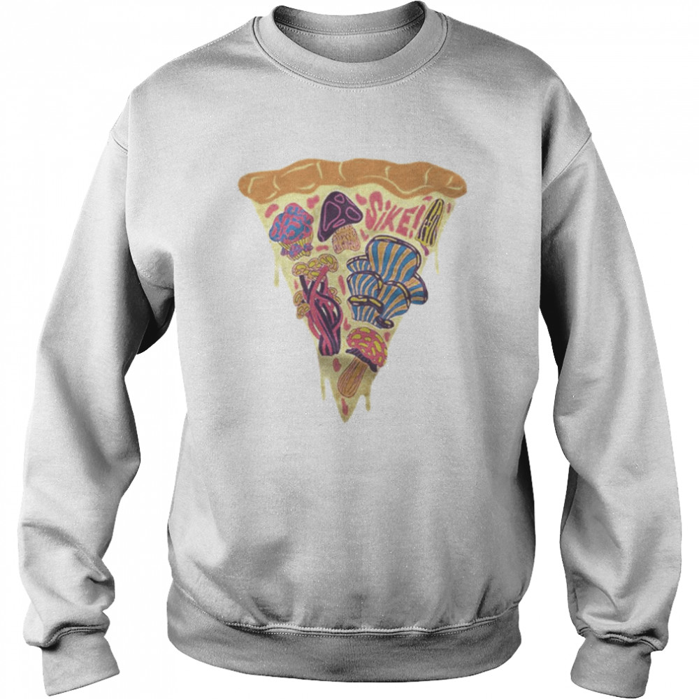 Good mythical morning sike mushroom pizza uv change T- Unisex Sweatshirt