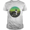 Graphic 365 Dog Breed Border Collie Retro Sunset Shirt Classic Men's T-shirt