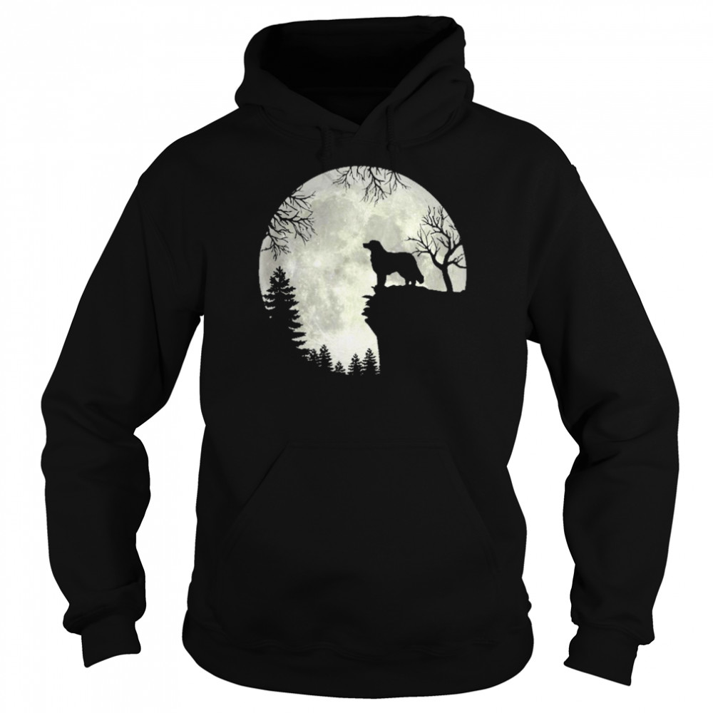 Greater Swiss Mountain And Moon Halloween Shirt Unisex Hoodie