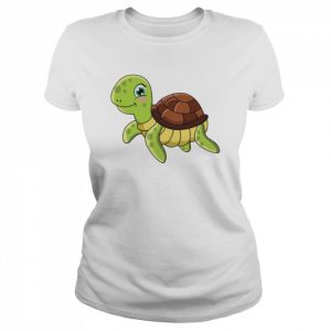 Green Tropical Turtle  Classic Women's T-shirt