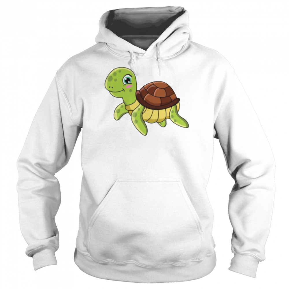 Green Tropical Turtle  Unisex Hoodie