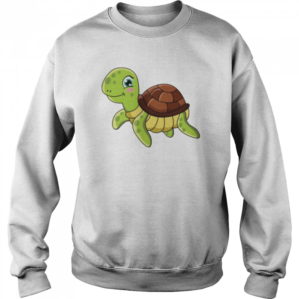 Green Tropical Turtle  Unisex Sweatshirt