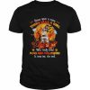 Grey Miniature Schnauzer once upon a time there was a Girl who really loved Dogs and Halloween it was me the end  Classic Men's T-shirt