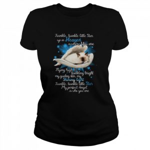 Grumpy Cat Angel twinkle little star up in heaven is where You are  Classic Women's T-shirt