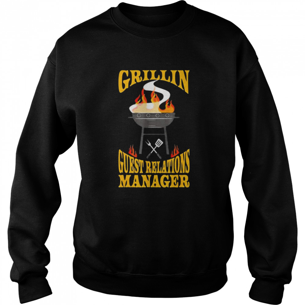 Guest Relations Manager BBQ Grill Smoker & Barbecue Chef Shirt Unisex Sweatshirt